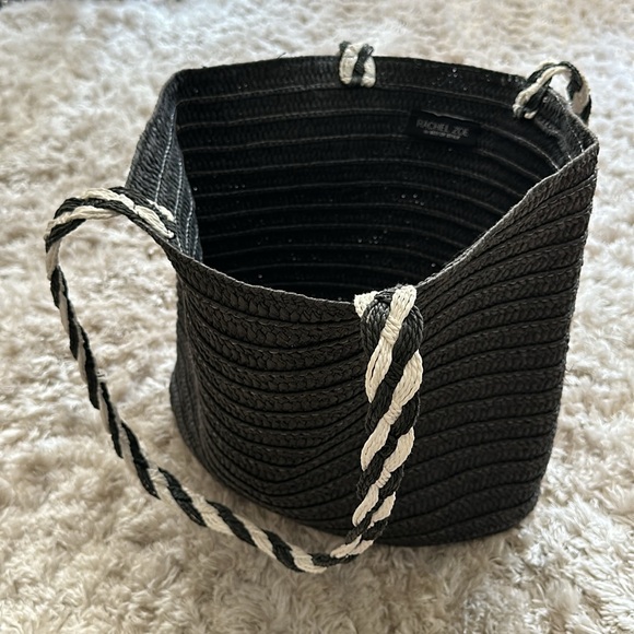 Black and White Rachel Zoe designer Beach bag tote - Picture 4 of 8